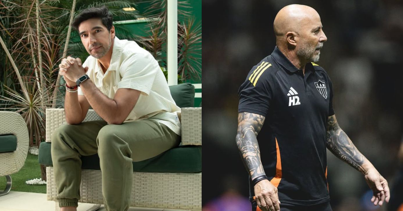 Enquanto Abel ganha R$ 3M no Palmeiras, o salário de Sampaoli no Atlético-MG - Montagem/Instagram