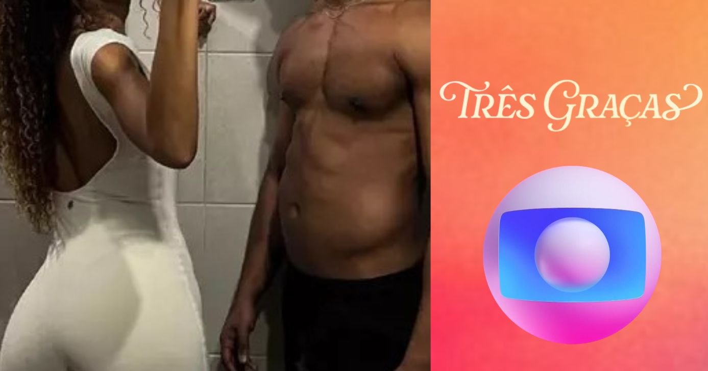 Atriz de Três Graças e namorado (Foto: Reprodução / Globo / Instagram / Montagem TV Foco)