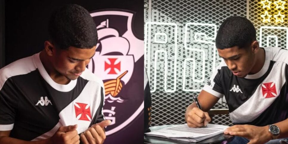 Avellar renovou com o Vasco até julho de 2028 (Reprodução: Instagram)