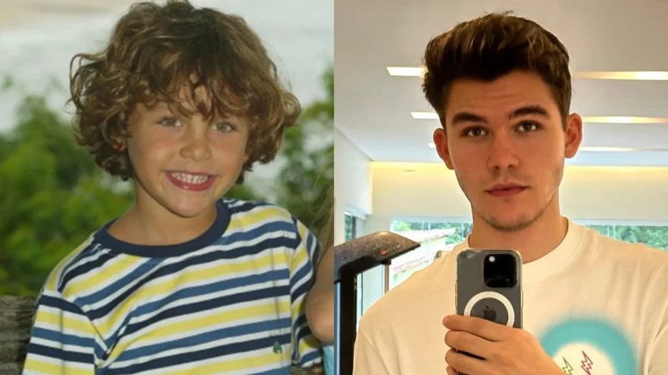 Gabriel Kaufmann como Francisco em Páginas da Vida e atualmente(Foto: Reprodução/ Internet)