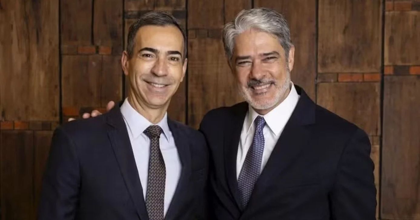 William Bonner e César Tralli (Foto: Reprodução/ Internet)