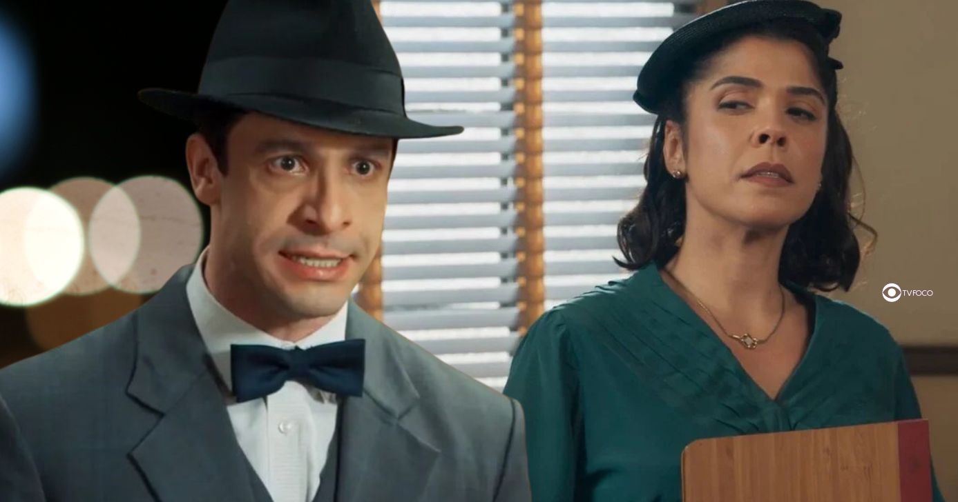 Celso e Olga em Êta Mundo Melhor! (Foto: Reprodução / Globo / Montagem TV Foco)