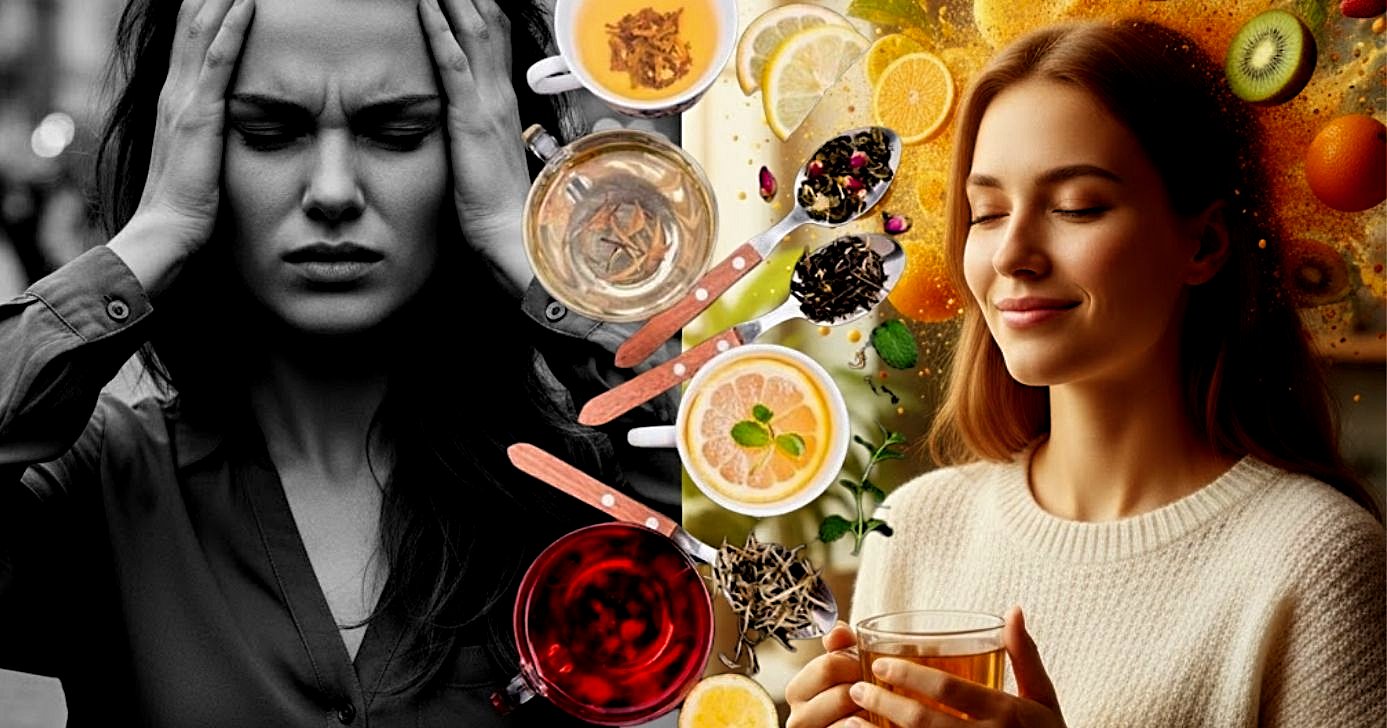 Chá funciona como calmante natural (Foto Reprodução/Montagem/TV Foco/Canva/Lennita/GMN)