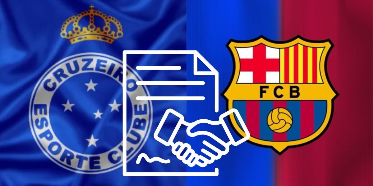 Cruzeiro dá rasteira no Barcelona por atacante de R$10 milhões (Reprodução: Montagem TV Foco)