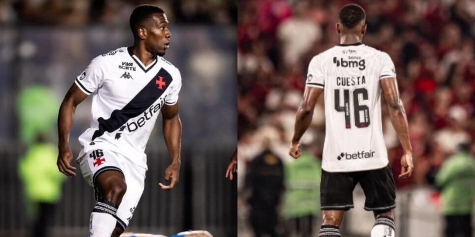 Carlos Cuesta será desfalque no Vasco contra o Palmeiras (Reprodução: Instagram)