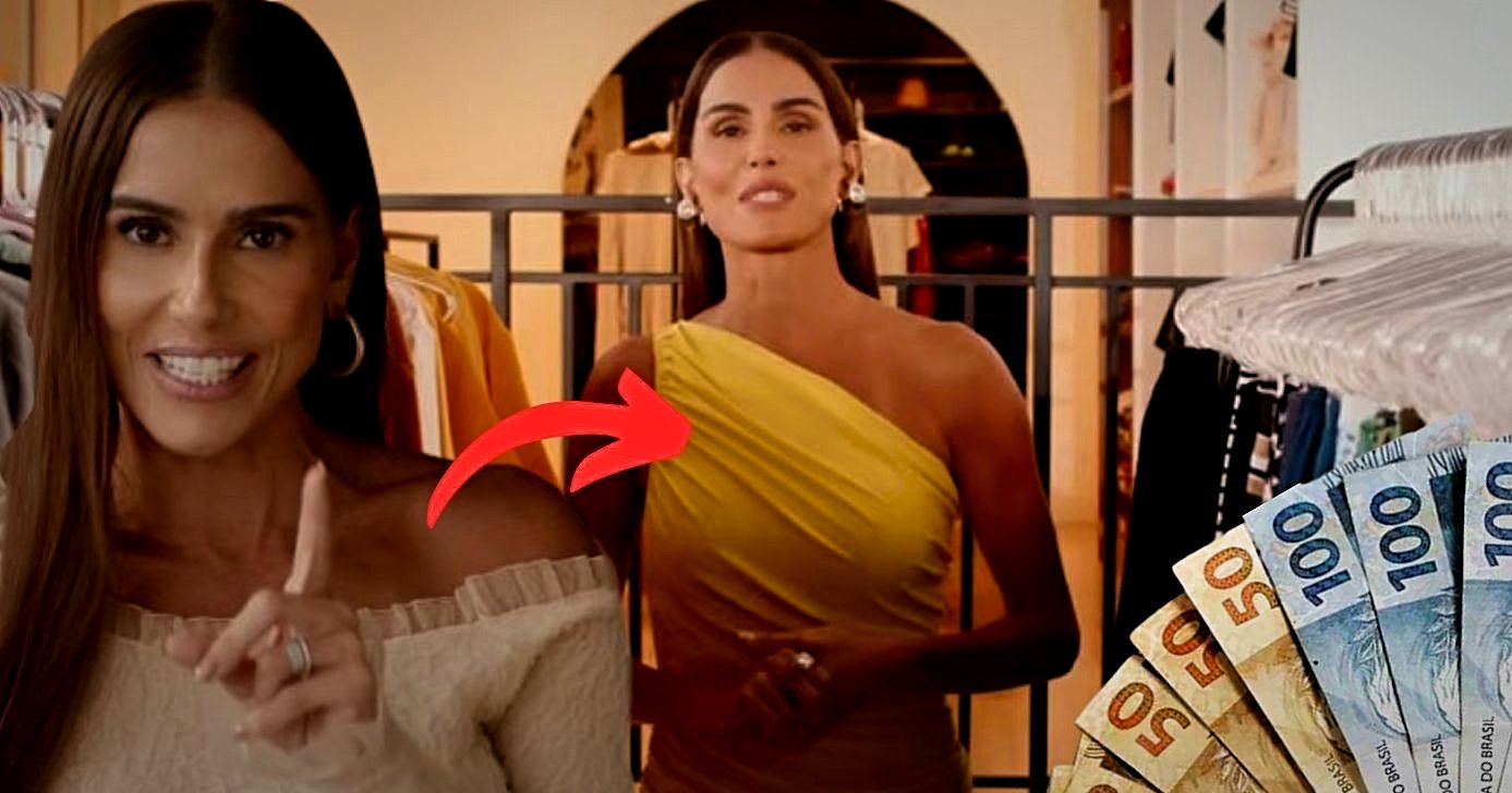 Deborah Secco é dona de uma loja gigantesca de roupas no segmento de moda circular (Foto Reprodução/Montagem/Lennita/TV Foco/Instagram@dedesecco/YouTube- Peça Rara)