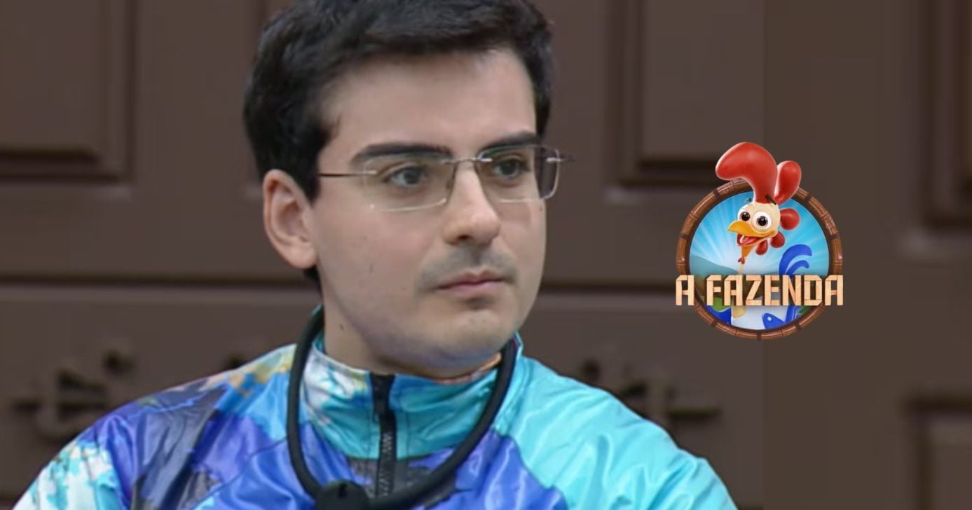 Dudu Camargo em A Fazenda 17 (Foto: Reprodução / Record / Montagem TV Foco)