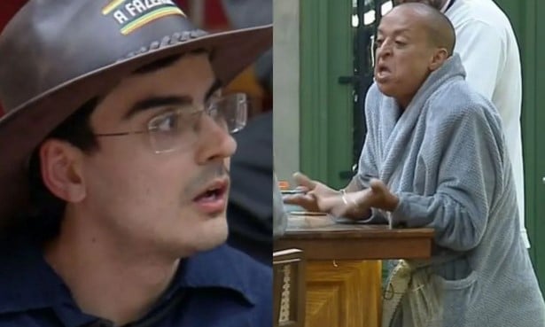 Walério e Dudu em A Fazenda 17 (Foto: Reprodução / Record Plus)
