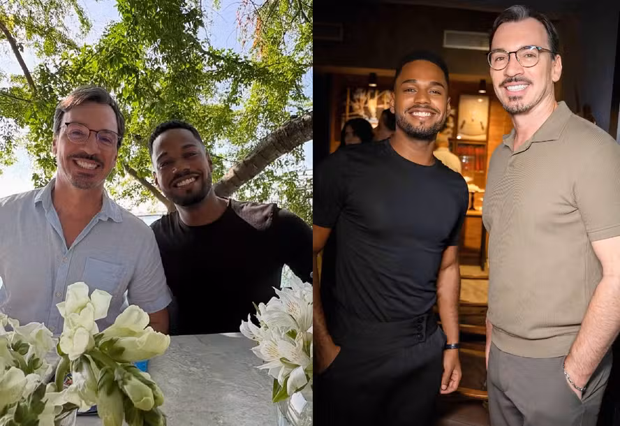 Presidente do Bahia e o namorado (Foto: Reprodução/ Internet)