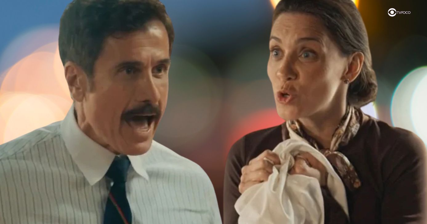 Ernesto e Inês em Êta Mundo Melhor! (Foto: Reprodução / Globo / Montagem TV Foco)