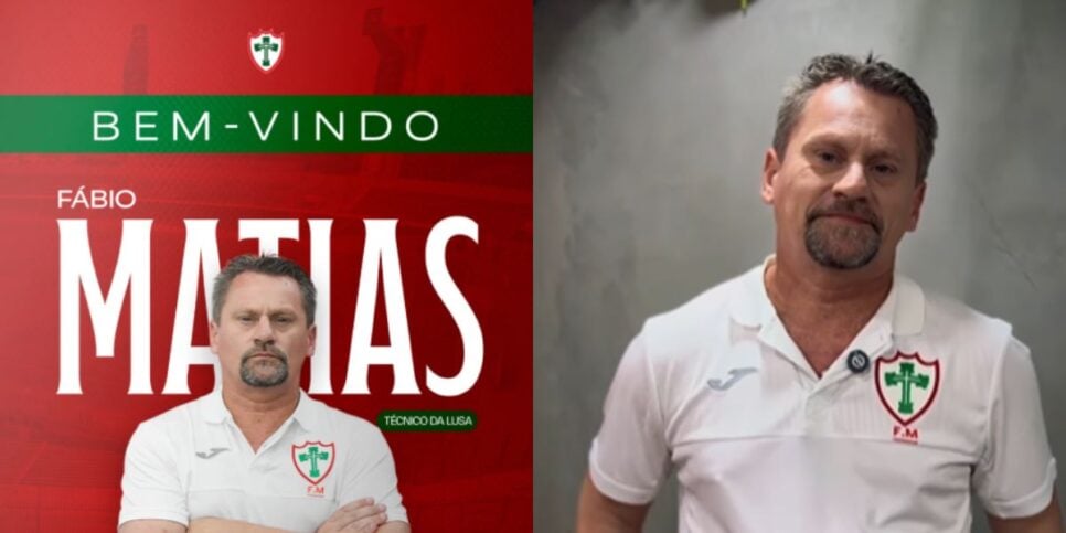 Fábio Matias é o novo treinador da Portuguesa (Reprodução: Instagram)