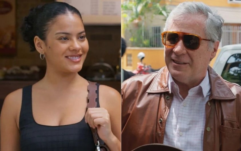 Maria de Fátima (Bella Campos) e Carvana (Leopoldo Pacheco) em Vale Tudo (Foto: Reprodução / Globo)