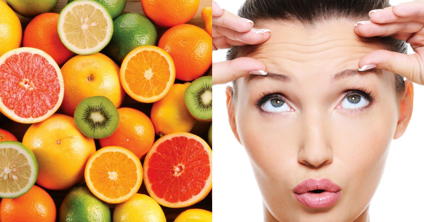 Frua cítrica para combater rugas - Foto: Montagem