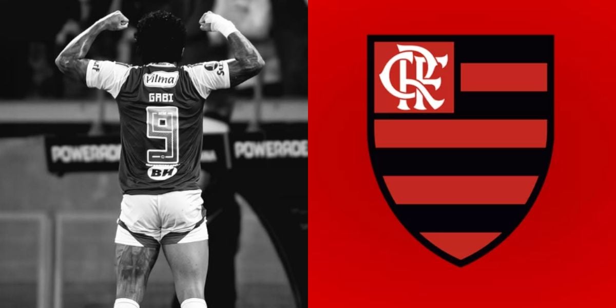Craque do Flamengo prepara rasteira em Gabigol (Reprodução: Instagram)