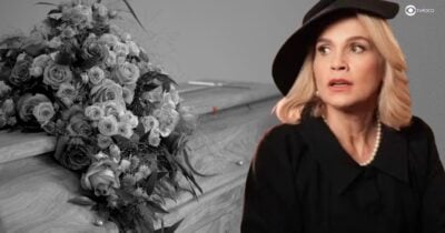 Ilustração de morte de Sandra em Êta Mundo Melhor! (Foto: Reprodução / Globo / Montagem TV Foco)