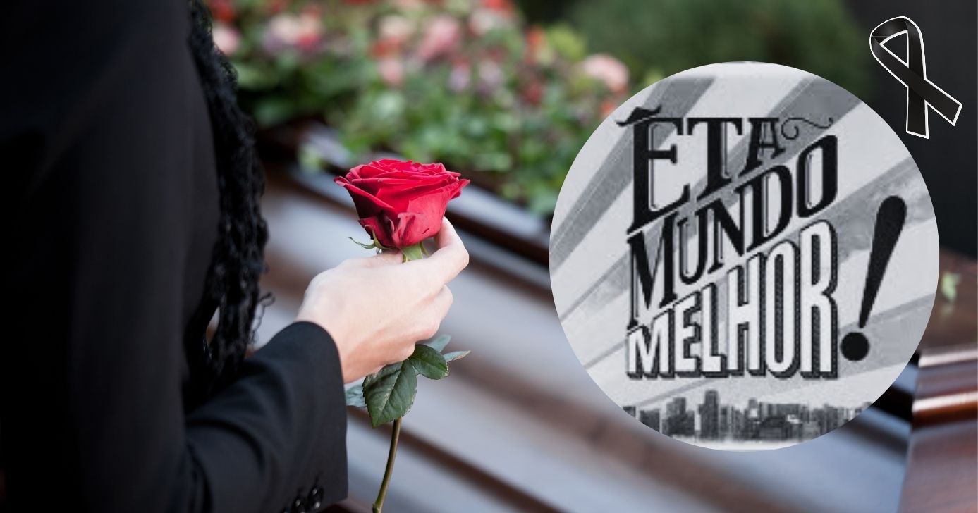 Ilustração de velório em Êta Mundo Melhor! (Foto: Reprodução / Globo / Montagem TV Foco)