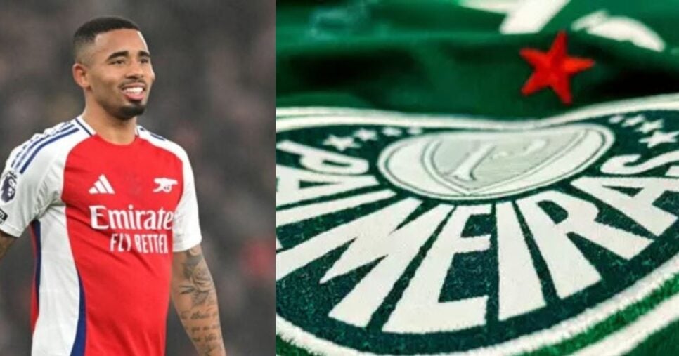 Gabriel Jesus bate martelo e comunica sobre retorno triunfal ao Palmeiras - Montagem/Internet