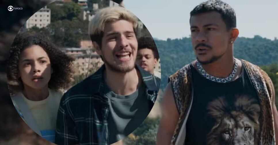 Joélly, Raul e Bagdá em Três Graças (Foto: Reprodução / Globo / Montagem TV Foco)
