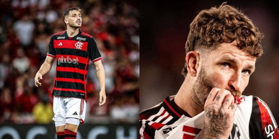 Matías Viña e Léo Pereira estão à disposição de Filipe Luís (Reprodução: Instagram)