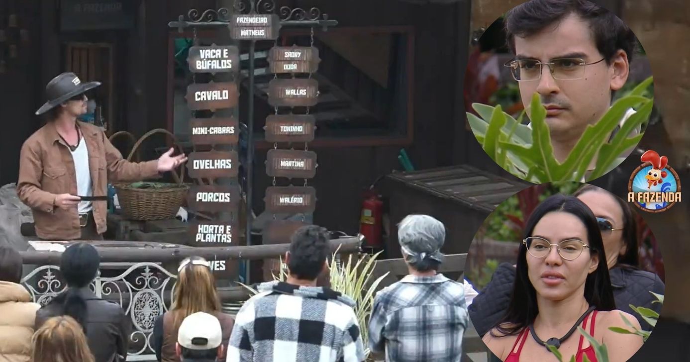 Matheus Martins se vinga de Dudu Camargo e Tamires Assis (Foto: Reprodução / Record Plus / Montagem TV Foco)