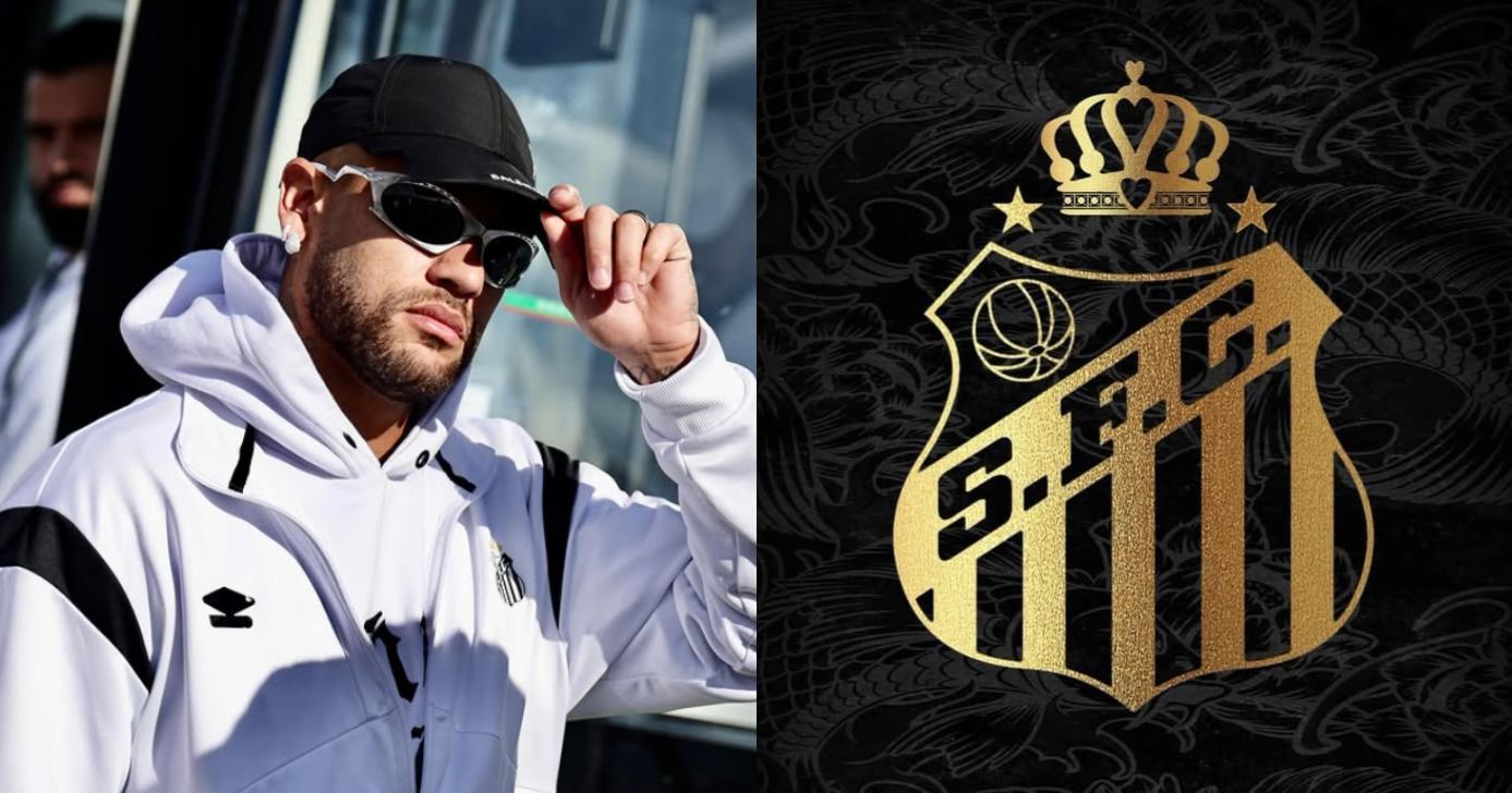 Neymar não aceita renovação de contrato no Santos - Montagem/Instagram