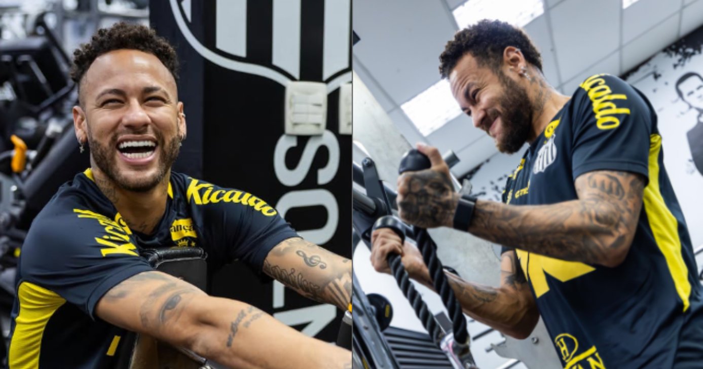 Neymar segue buscando recuperação no Santos (Foto: Instagram)