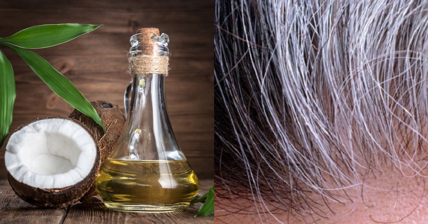 Óleo de coco para escurecer os cabelos brancos e atua como tinta caseira (Foto: Divulgação)