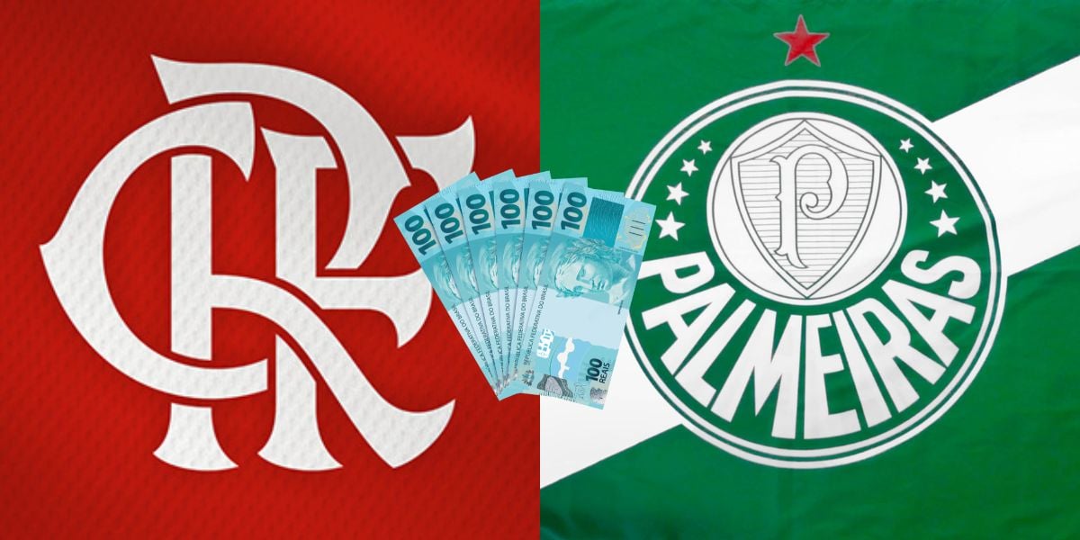 Flamengo garante contrato até 2029 e passa por cima do Palmeiras (Reprodução: Montagem TV Foco)