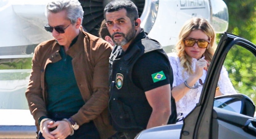 Polícia prende Marco Aurélio e Leila em Vale Tudo (Foto: Reprodução / Globo)

