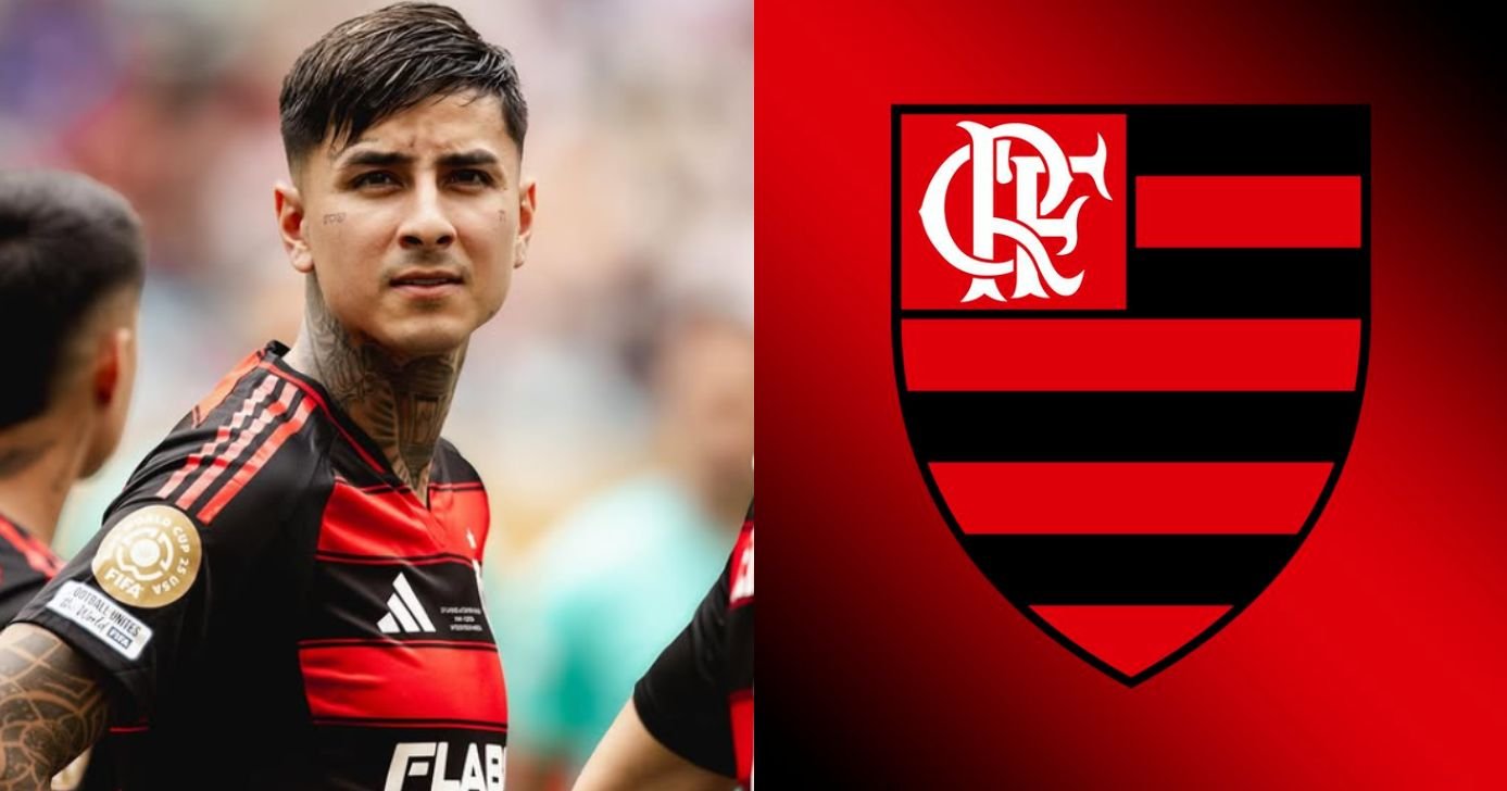 Pulgar fora do Flamengo? Informe com real sobre chileno - Montagem/TV FOCO