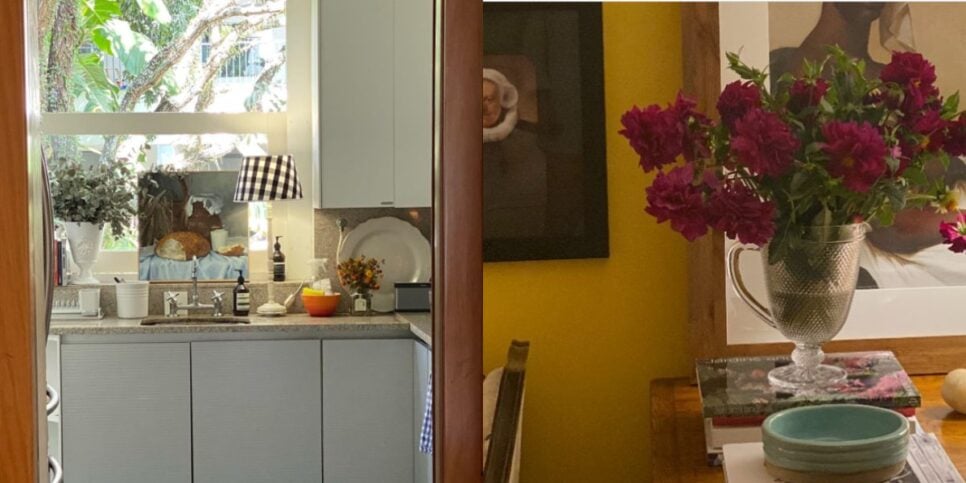 A parte de fora da casa tem muito verde e aparenta ser bem relaxante (Reprodução: Instagram)