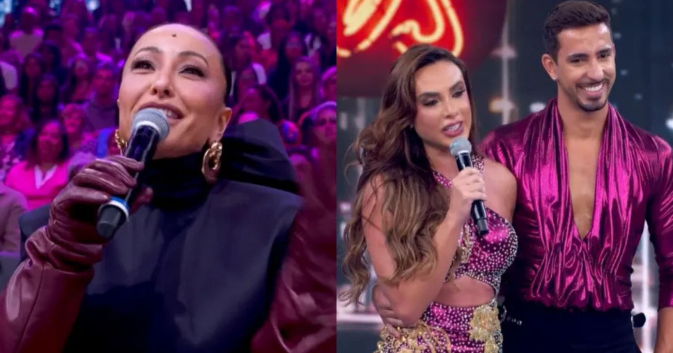 Sabrina Sato e Nicole Bahls no Domingão (Foto: Reprodução/ Internet)