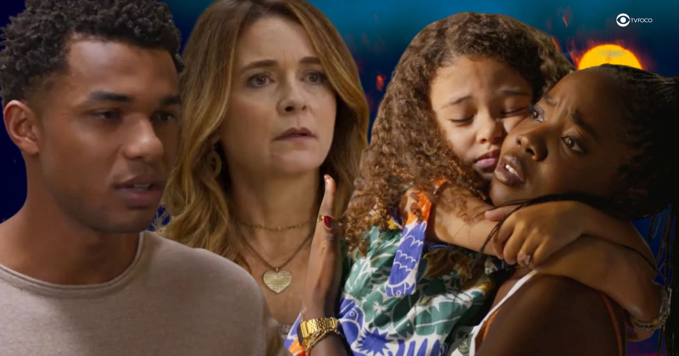 Samuel, Filipa, Sofia e Leo em Dona de Mim (Foto: Reprodução / Globo / Montagem TV Foco)