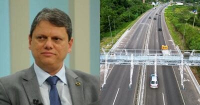 Canetada de Tarcísio atinge pedágios de 12 rodovias em SP - Foto: Montagem