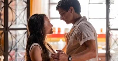 Estela e Túlio em Êta Mundo Melhor! (Foto: Reprodução / Globo / Montagem TV Foco)