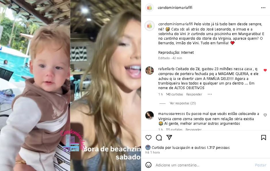 Virginia Fonseca convidou a família de Vini Jr para curtir a mansão em Mangaratiba (Foto: Reprodução/ Internet)