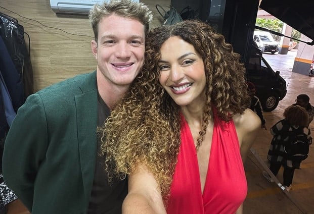 Viviane e Leonardo em Três Graças (Foto: Reprodução / Instagram) 

