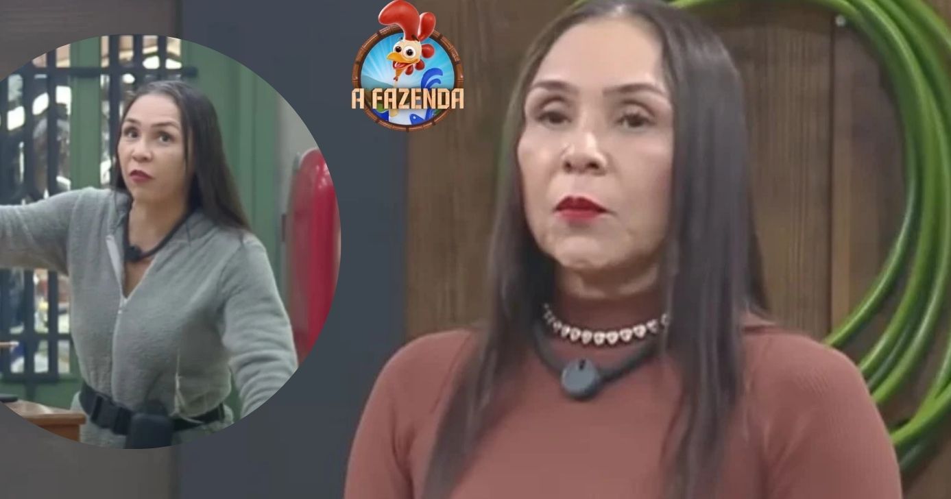 Yoná Sousa em A Fazenda 17 (Foto: Reprodução / Record / Montagem TV Foco)