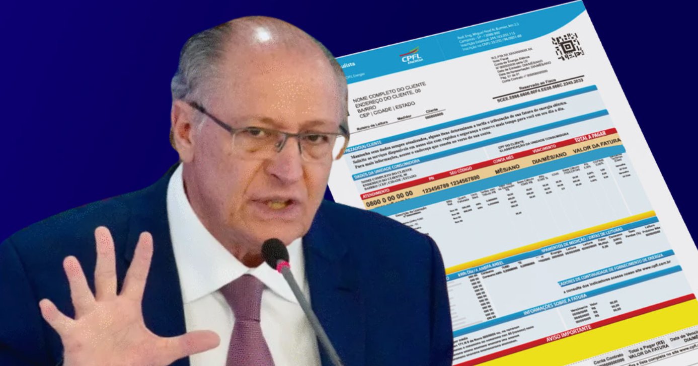 Alckmin - Conta de luz (Foto: Reprodução)