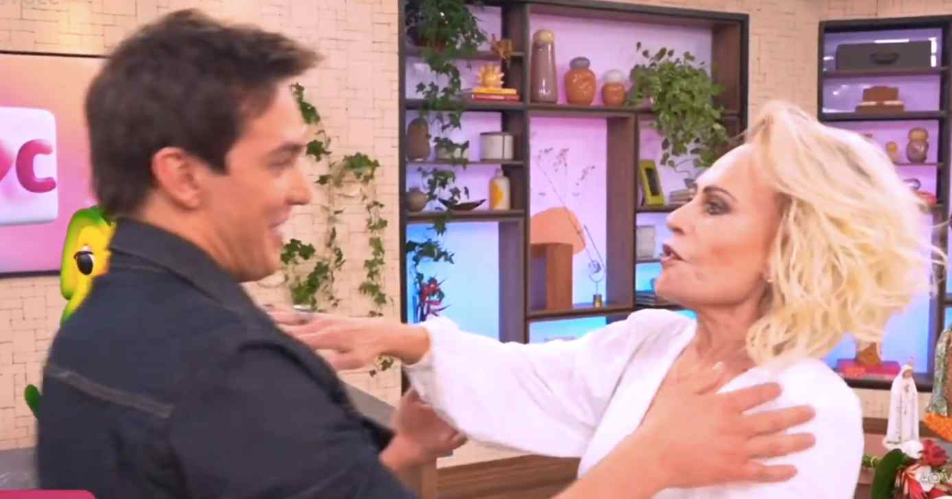 Alessandro Jodar e Ana Maria no Mais Você (Foto: Reprodução / Globo)