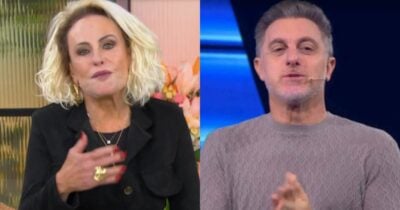 Ana Maria no Mais Você e Luciano Huck no Domingão (Fotos: Reproduções / Globo)
