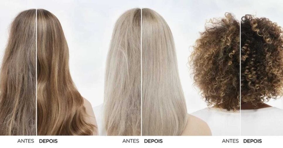 Antes e depois de fios (Foto: L'Oréal Paris)