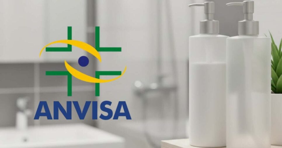Anvisa e ilustração de condicionador (Fotos: Reproduções / Internet / GMN / Canva)