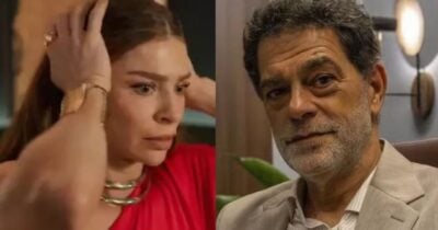 Arminda (Grazi Massafera) e Rogério (Eduardo Moscovis) em Três Graças (Fotos: Reproduções / Globo)