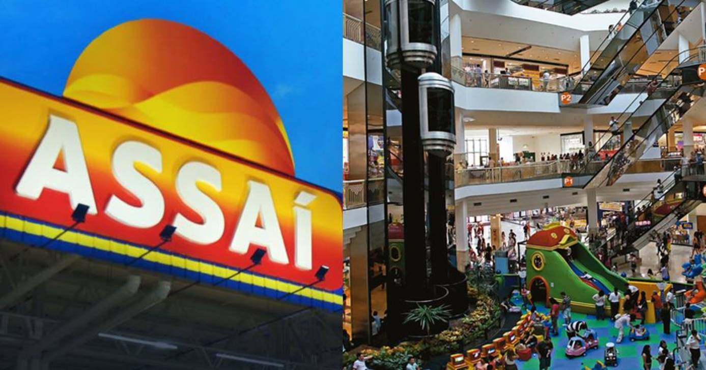 Ilustração Assaí e Shopping D em SP