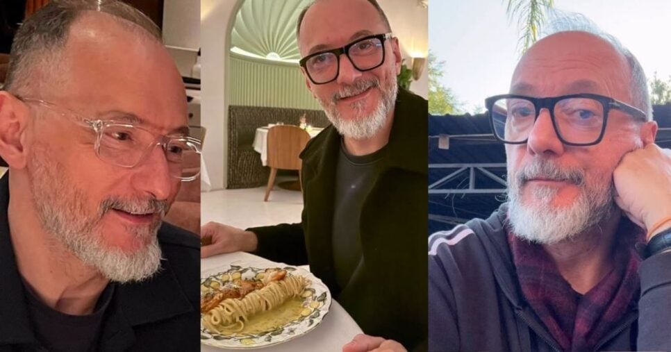 Britto Jr está irreconhecível em comparação ao visual que tinha quando apresentava A Fazenda, na Record (Foto Reprodução/Montagem/Instagram@brittojr)