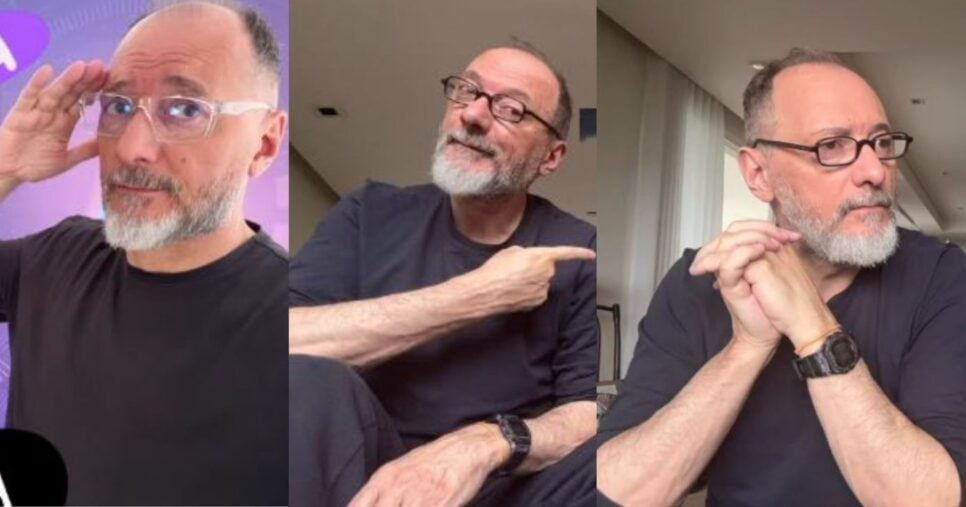 Britto Jr. além do canal no YouTube, posta em suas redes sociais conteúdos diversos sobre os assuntos mais pertinentes do momento (Foto Reprodução/Montagem/Instagram@brittojr)