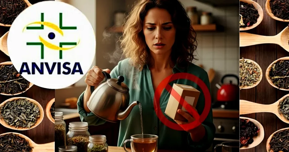 ANVISA proíbe chá popular após denúncia (Foto Reprodução/Montagem/TV Foco/Canva/GMN/ANVISA)