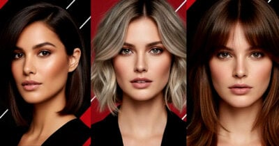 Conheça os melhores cortes para rosto redondo (Foto Reprodução/Montagem/Lennita/TV Foco/Canva/GMN)