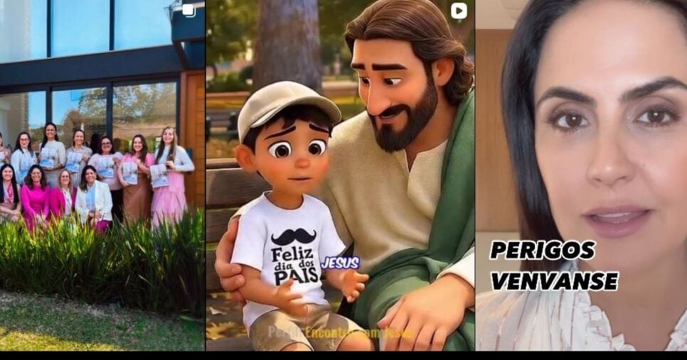 Carla Cecato migrou para as redes sociais onde se dedica a pautas pessoais e divulga seus projetos ligados ao conservadorismo e religiosidade (Foto Reprodução/Montagem/TV Foco/Instagram@carlacecato)